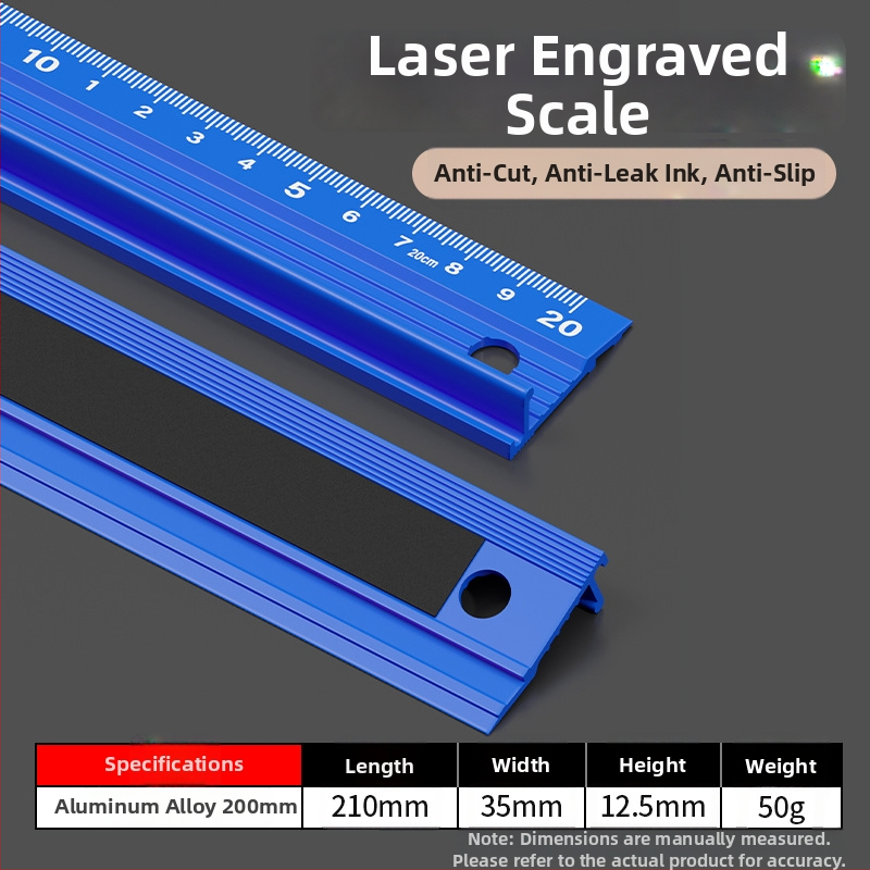 Cassiolo aliuminio lydinio liniuotė piešiniams – sutirštėtas korpusas, apsauginis kraštas, piešimo vadovas