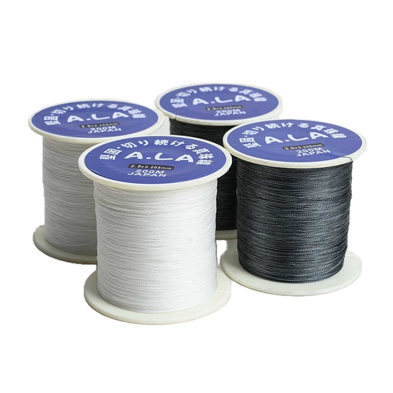 Gyöngy ékszerekhez való gyöngyfonal – kopásálló, kézzel szőtt kötél, vékony fonal nagy tekercsen