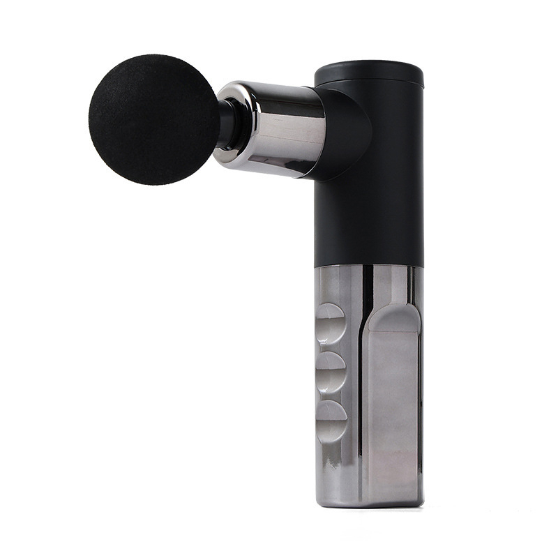 Mini prijenosni fascia gun masažer, 4 glave, brush motor, ugrađena baterija 1200–2000 mAh, zvuk ispod 36 dB