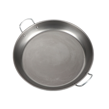Tava od željeza s dvije ručke, bez premazivanja, ravno dno, dubina 5 cm, pogodno za plinske i indukcijske ploče
