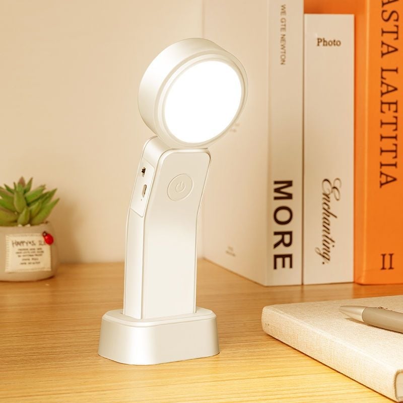 Studijų stalo lemputė, įkraunama LED, ABS korpusas, maitinama baterijomis, lazerinis šviesos šaltinis 5-10 W, akių apsauga, naktiniam skaitymui šalia lovos