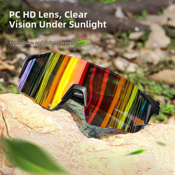 Dviračių ir lauko sporto akiniai — vėjo ir smėlio atsparūs, UV apsauga, PC medžiaga, modelis ZM99017