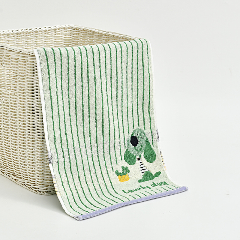 Gyerekeknek készült törölköző 100% pamutból, nedvszívó jacquard szövés, arcra és fürdéshez, kód 251422t