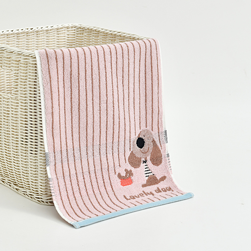 Gyerekeknek készült törölköző 100% pamutból, nedvszívó jacquard szövés, arcra és fürdéshez, kód 251422t