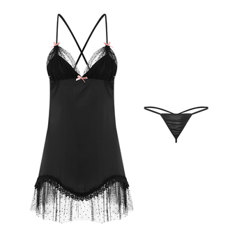 Ice Silk noćna haljina, sling stil, V-izrez, bez rukava, kratka suknja