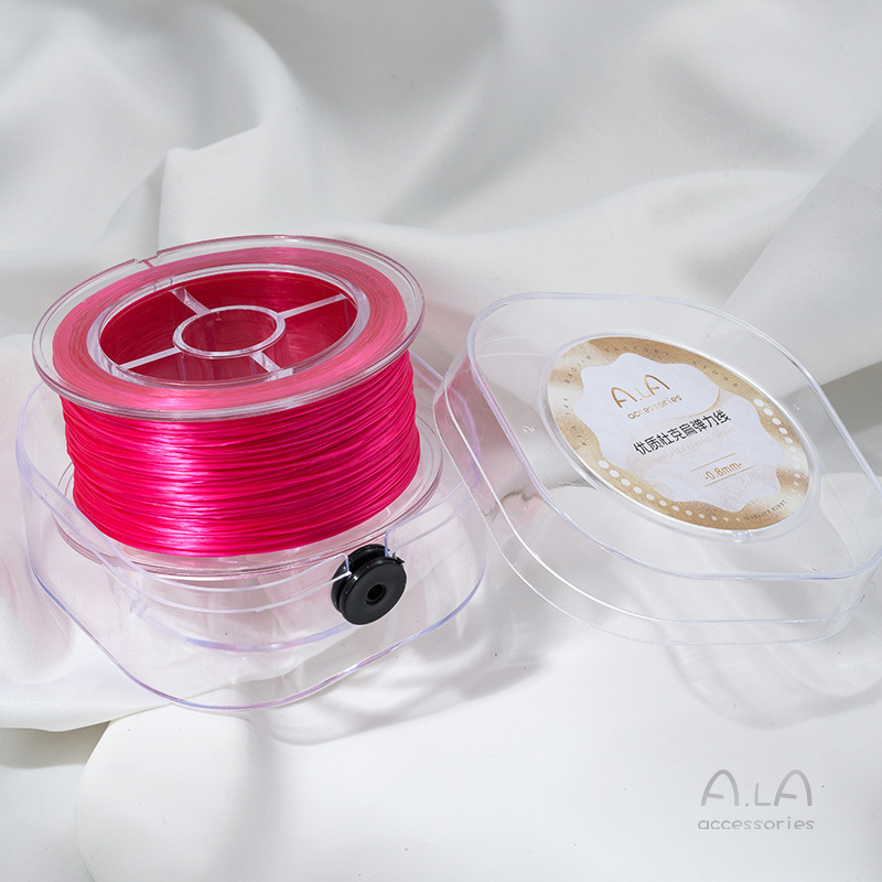Elastična žica za izradu nakita za DIY narukvice | Duke plosna svilena žica | Kompatibilno s kristalnim perlama | Značka: Aila Accessories