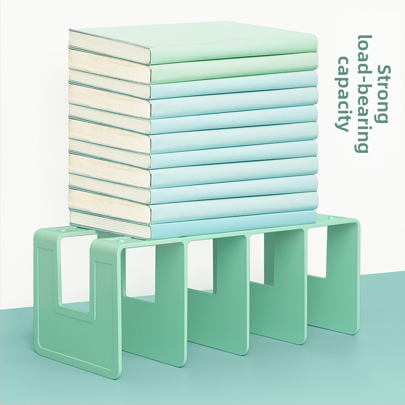 Hua Jie H990 Plastmasas Grāmatu Plaukts ar Dalāmiem Paneļiem – Galda Uzglabāšanas Plaukts Grāmatām un Dokumentiem