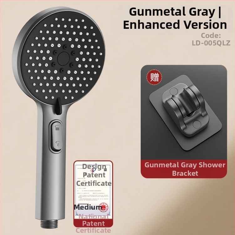 Slėginė dušo galvutė komplektas su purškimo ir masažo funkcijomis, ABS medžiaga, prekės ženklas Home rhyme