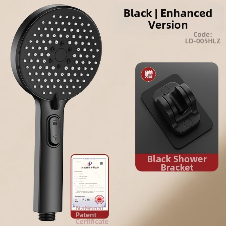 Slėginė dušo galvutė komplektas su purškimo ir masažo funkcijomis, ABS medžiaga, prekės ženklas Home rhyme