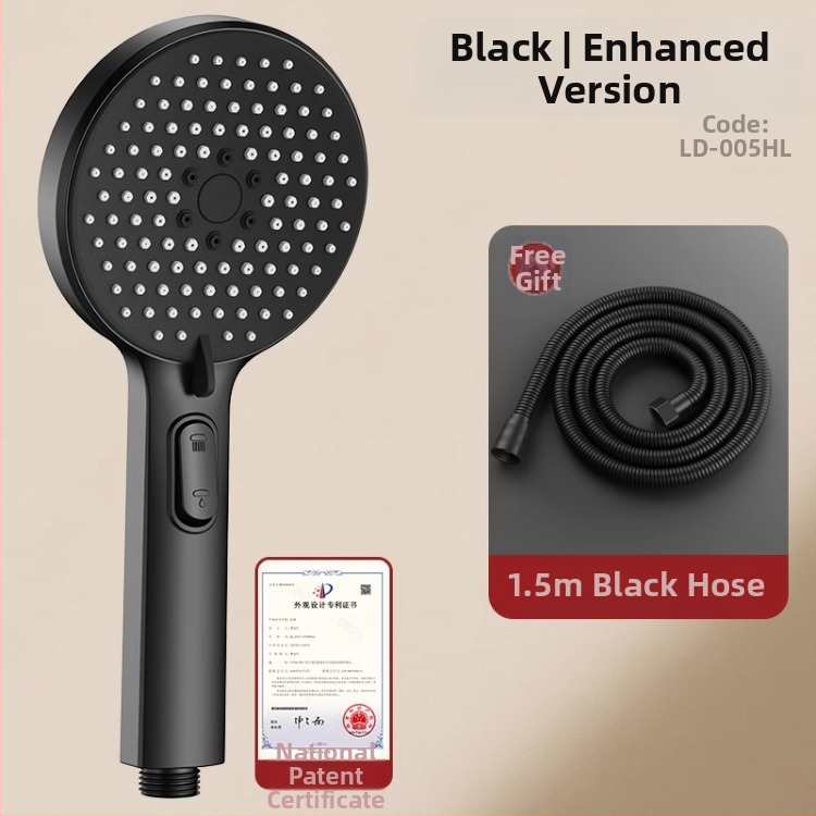 Slėginė dušo galvutė komplektas su purškimo ir masažo funkcijomis, ABS medžiaga, prekės ženklas Home rhyme