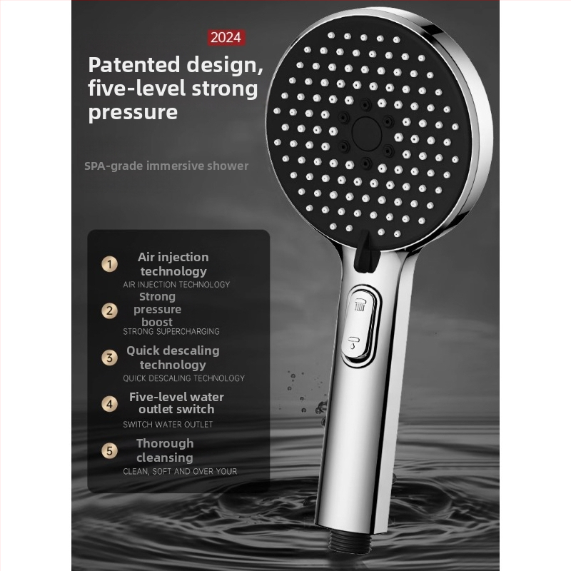 Surve duššipea komplekt spray ja massaaži funktsiooniga, ABS materjal, kaubamärk Home rhyme