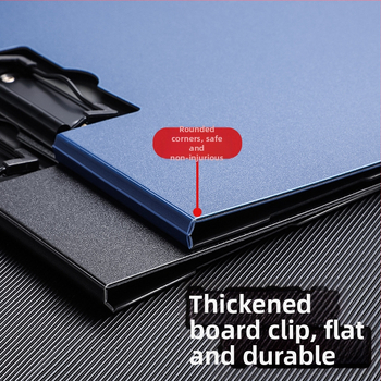 Stora lenta su dvigubu tvirtu klipu, PVC medžiaga, dokumentų laikymui ir rašymui, talpina iki 70 lapų