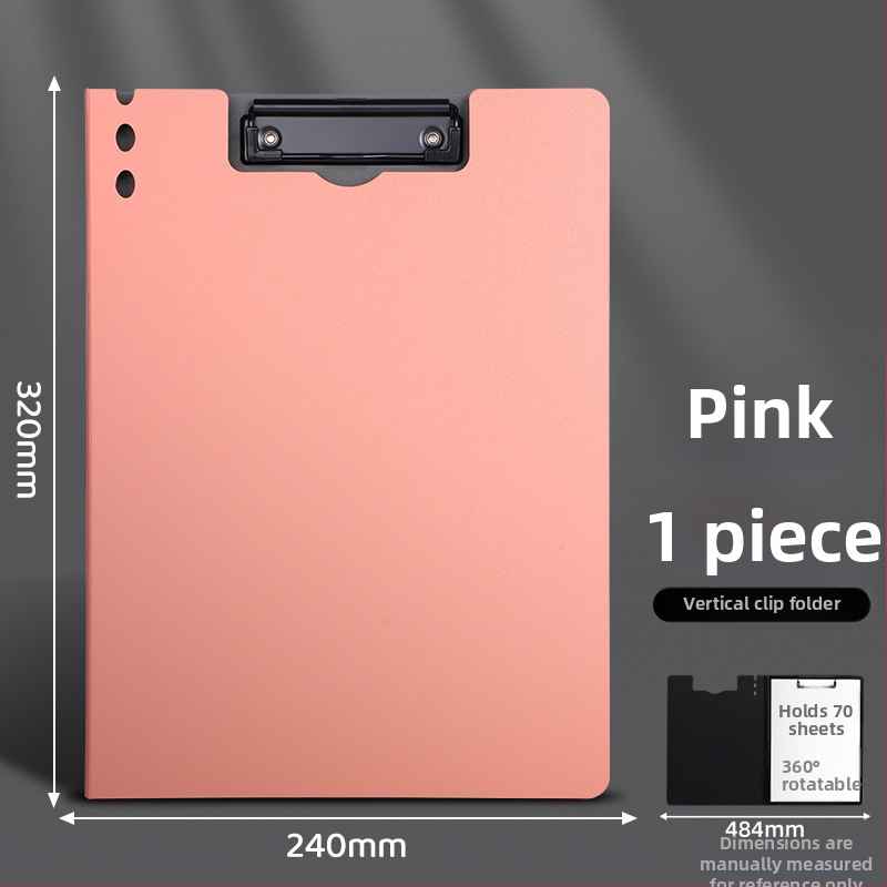 Stora lenta su dvigubu tvirtu klipu, PVC medžiaga, dokumentų laikymui ir rašymui, talpina iki 70 lapų