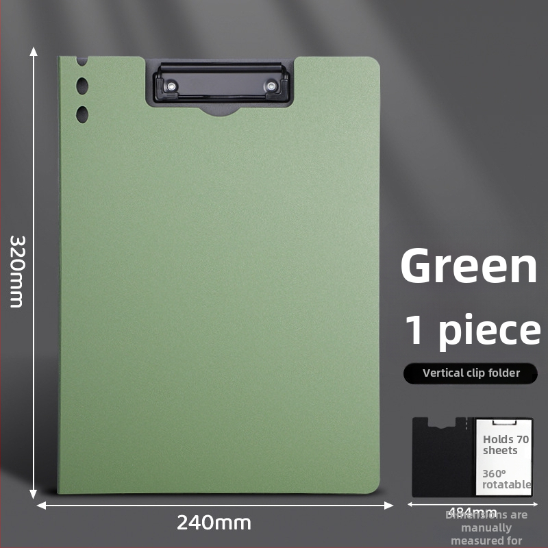 Stora lenta su dvigubu tvirtu klipu, PVC medžiaga, dokumentų laikymui ir rašymui, talpina iki 70 lapų