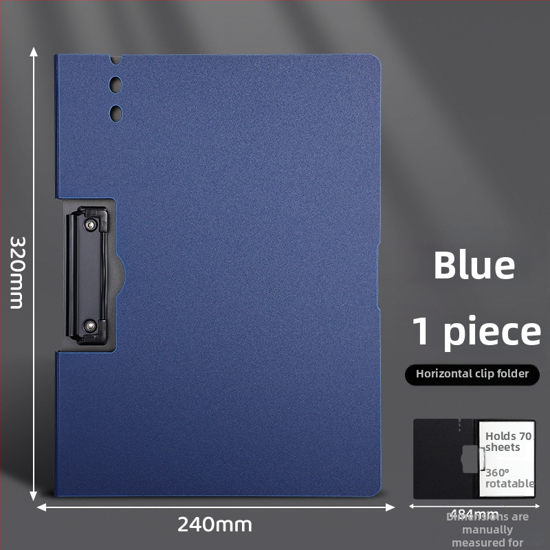 Stora lenta su dvigubu tvirtu klipu, PVC medžiaga, dokumentų laikymui ir rašymui, talpina iki 70 lapų