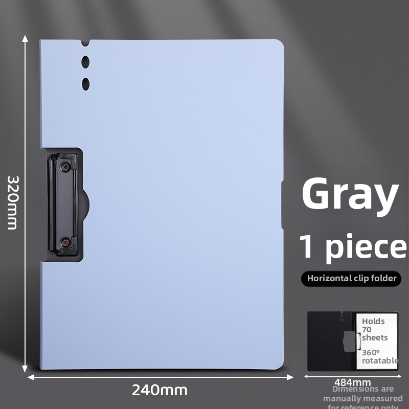 Stora lenta su dvigubu tvirtu klipu, PVC medžiaga, dokumentų laikymui ir rašymui, talpina iki 70 lapų