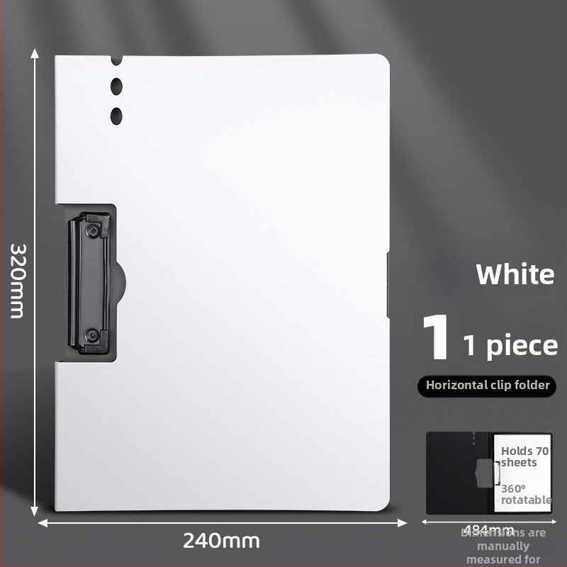 Stora lenta su dvigubu tvirtu klipu, PVC medžiaga, dokumentų laikymui ir rašymui, talpina iki 70 lapų