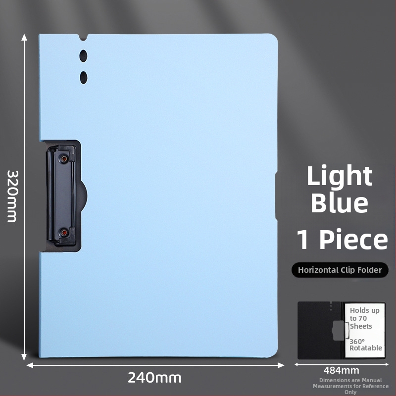 Stora lenta su dvigubu tvirtu klipu, PVC medžiaga, dokumentų laikymui ir rašymui, talpina iki 70 lapų