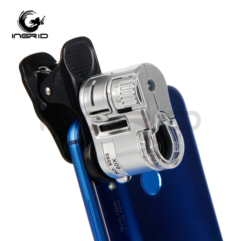 Inge 9595 mobiiltelefonitarvikud: mikroskoop 60x suurendusega peanaha uurimiseks, kaasaskantav