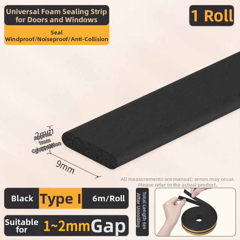 EPDM sandarinimo juosta durims ir langams - D tipo, lipni, atspari dėvėjimuisi, garso izoliacija