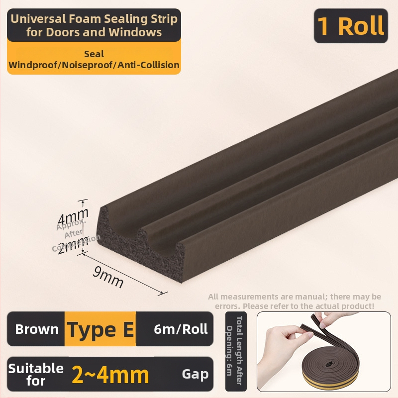 EPDM sandarinimo juosta durims ir langams - D tipo, lipni, atspari dėvėjimuisi, garso izoliacija