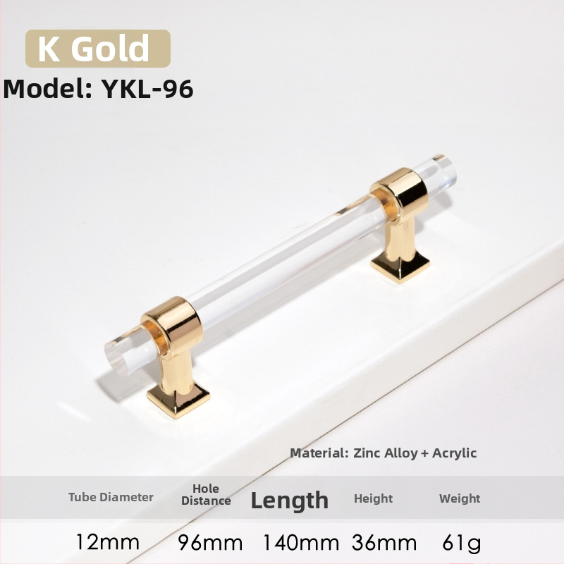 Spintelės durų rankenėlė – Modelis 96 • Medžiagos: akrilas, cinko lydinys • Stilius: šiuolaikinis minimalistinis • Pritaikymas: spintelės durims