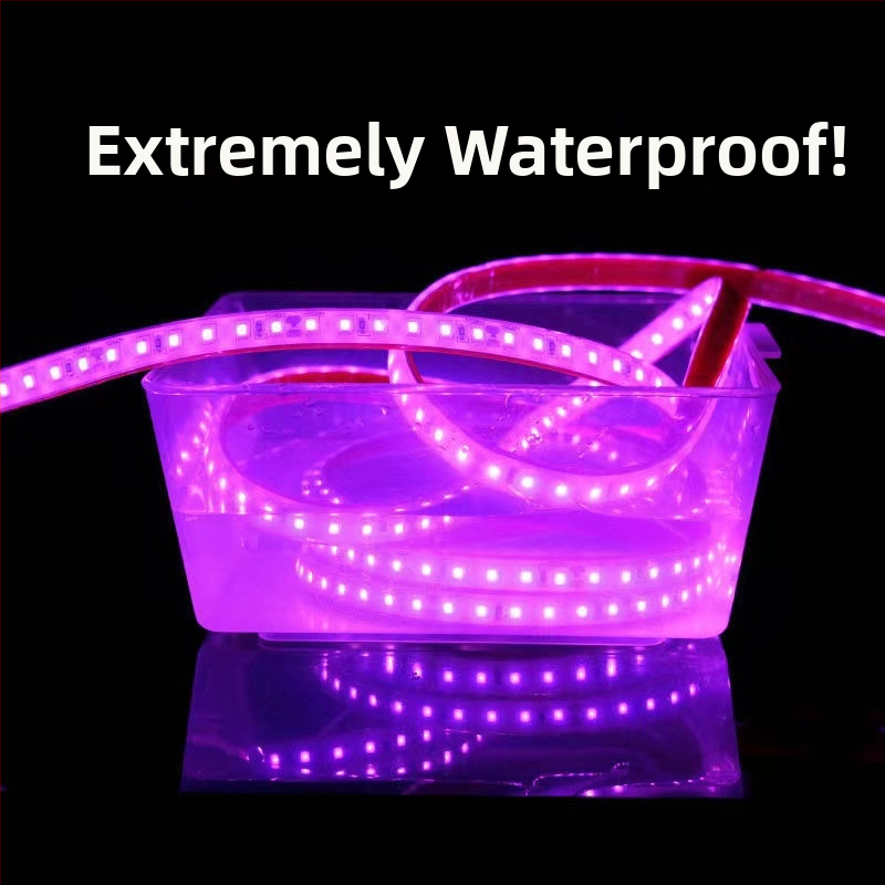 24V LED pás s IP68 vodotesný, 120 LED (3528), 10 W/m, stmievateľný