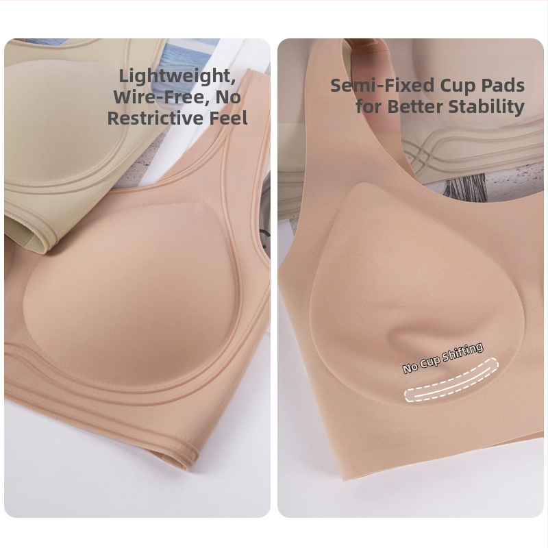 Flokotuotos spaudinius antibakterinė liemenėlė su fiksuotais puodeliais, be žymių ant odos, plačios peties juostos, push-up, kvėpuojantis nailonas