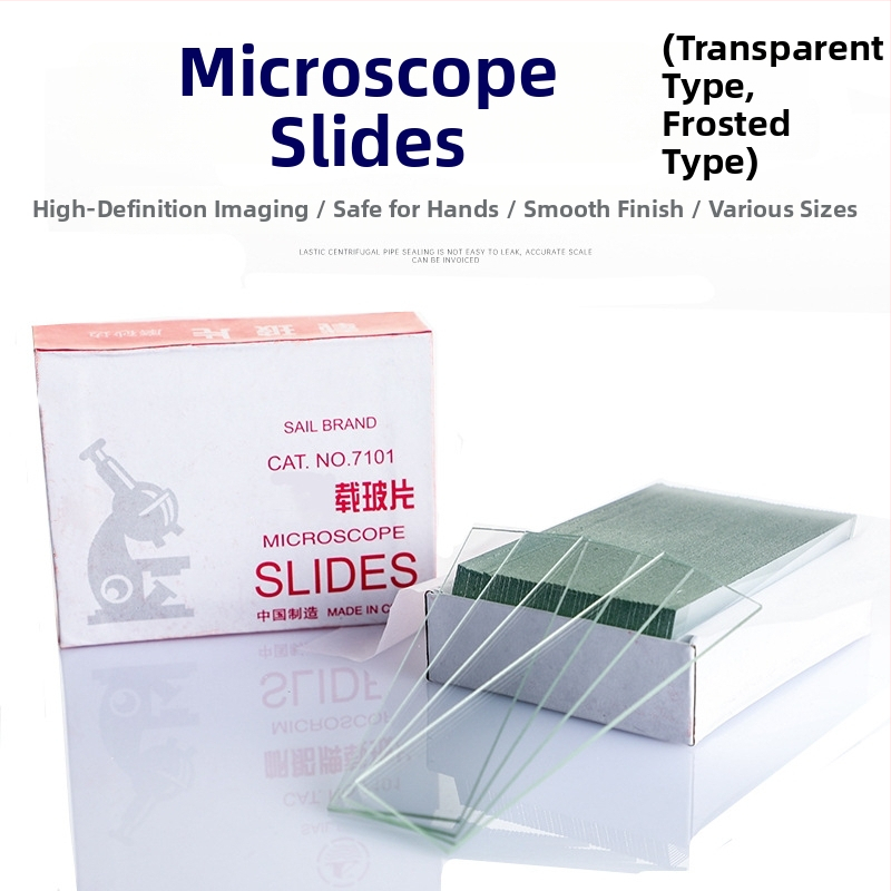 Sailboat 7101 stikliniai mikroskopiniai slaidai, skaidrūs, mikroskopijai