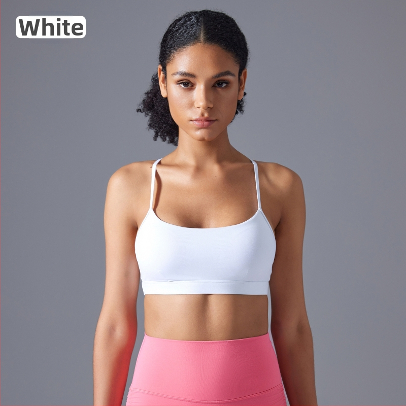 Fitneso Push-Up sportinė liemenėlė, šokams atspari, reguliuojami pečių dirželiai, kryžminė nugara, kvėpuojanti