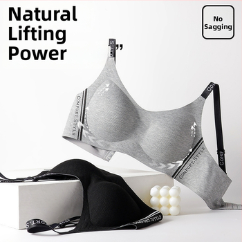 Nailonas sportinė liemenėlė su 3/4 puodelio, plonas formuojamas puodelis, pamušalas iš spandekso, fiksuoti dvigubi pečių dirželiai, nugaros užsegimas su trim eilių sagomis, funkcijos: surinkimas, nematomas prisitaikymas, patogumas