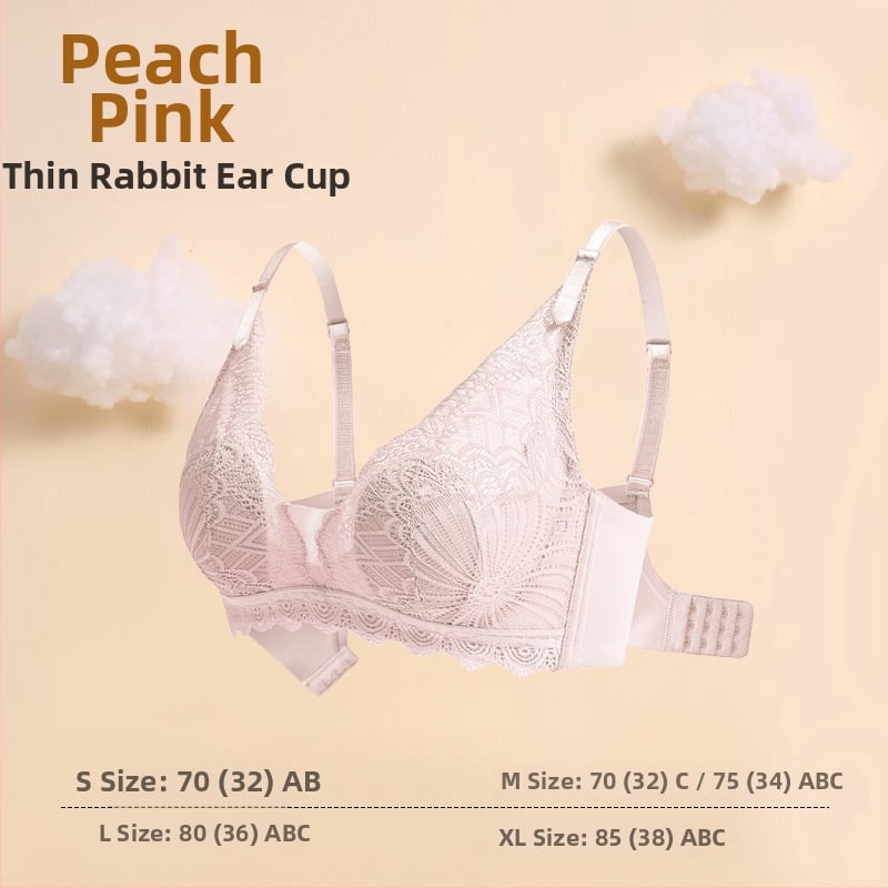 Mezgto nėrinių latekso liemenėlė push-up, ultra plonas formos kupas, 3/4 kupas, fiksuotos dvigubos petnešos, be plieno žiedų, nugaros dizainas