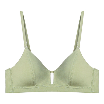 Bevielė liemenėlė iš modalinės medvilnės audinio, prancūziško trikampio kašičiai, 3/4 kašis, plonas formuojamasis kašis, nuimamos dvigubos petnešėlės, kvėpuojantis