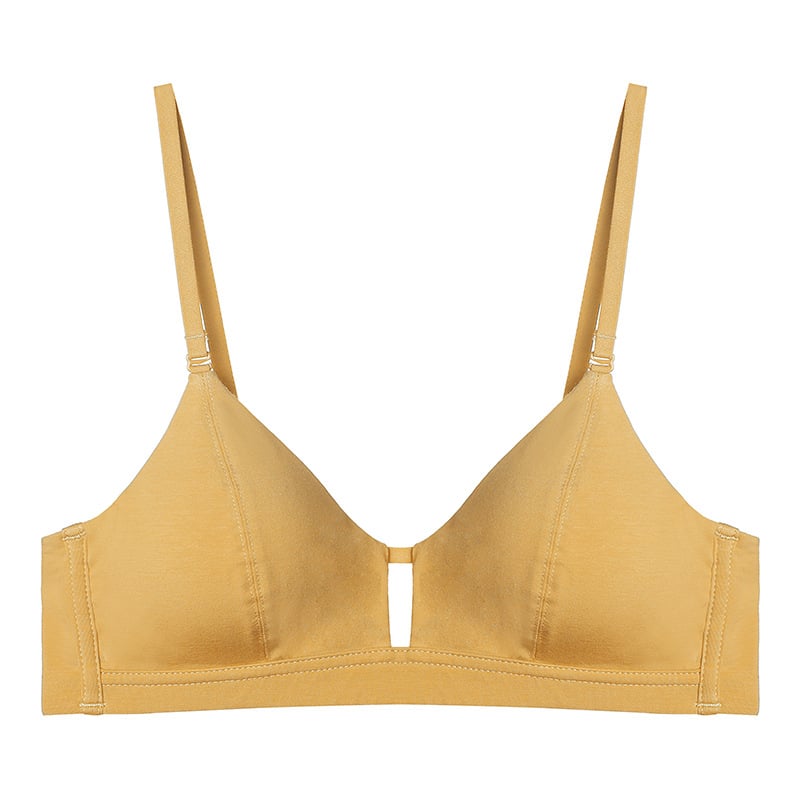 Bevielė liemenėlė iš modalinės medvilnės audinio, prancūziško trikampio kašičiai, 3/4 kašis, plonas formuojamasis kašis, nuimamos dvigubos petnešėlės, kvėpuojantis