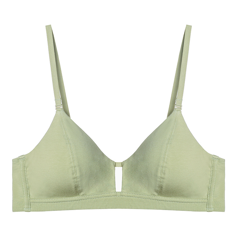 Bevielė liemenėlė iš modalinės medvilnės audinio, prancūziško trikampio kašičiai, 3/4 kašis, plonas formuojamasis kašis, nuimamos dvigubos petnešėlės, kvėpuojantis