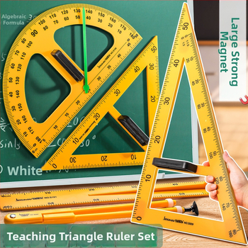 Mokymo magnetinis trikampis rinkinys – plastiko, modelis JXDCZ, prekinis ženklas Liangzhi, skirtas apskritimų braižymui lentos