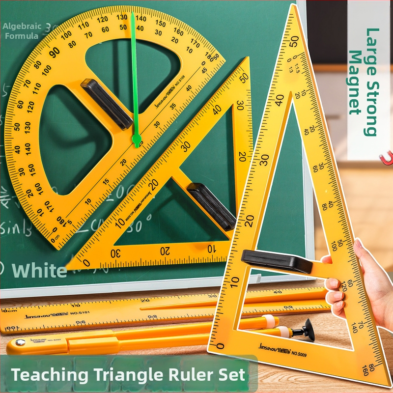 Mokymo magnetinis trikampis rinkinys – plastiko, modelis JXDCZ, prekinis ženklas Liangzhi, skirtas apskritimų braižymui lentos