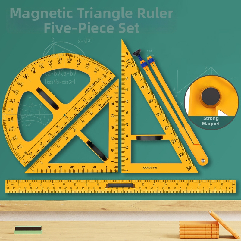 Mokymo magnetinis trikampis rinkinys – plastiko, modelis JXDCZ, prekinis ženklas Liangzhi, skirtas apskritimų braižymui lentos