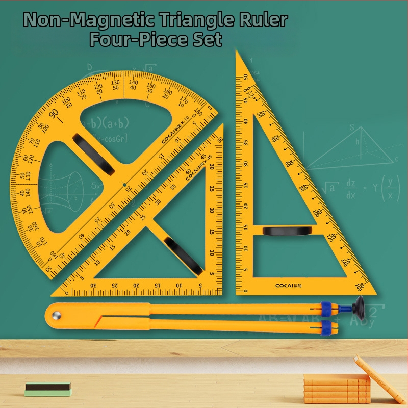 Mokymo magnetinis trikampis rinkinys – plastiko, modelis JXDCZ, prekinis ženklas Liangzhi, skirtas apskritimų braižymui lentos