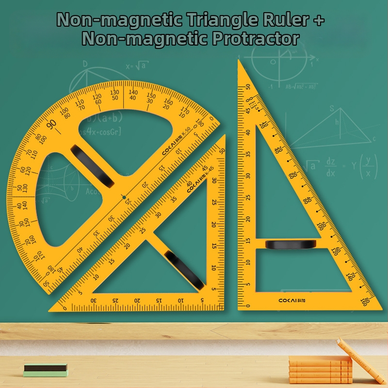 Mokymo magnetinis trikampis rinkinys – plastiko, modelis JXDCZ, prekinis ženklas Liangzhi, skirtas apskritimų braižymui lentos