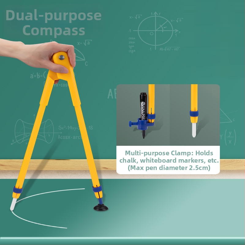 Mokymo magnetinis trikampis rinkinys – plastiko, modelis JXDCZ, prekinis ženklas Liangzhi, skirtas apskritimų braižymui lentos