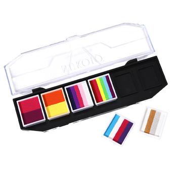 Nukolo комплект за лицево рисуване с водни бои, 161 части, за рисуване върху тялото, в кутия