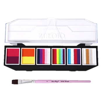 Nukolo комплект за лицево рисуване с водни бои, 161 части, за рисуване върху тялото, в кутия