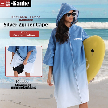 Greitai džiūstantis pončo rankšluostis plaukimo ir banglenčių sportui, unisex vonios chalatas, ultra-fine pluoštas, 300–400 g, 150d siūlai, spauda, pritaikomas