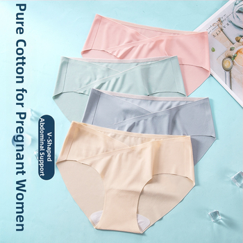 Bešuvju rasedate aluspesu madala talje, hingav, kiiresti kuivatav, intiimse piirkonna puuvillane vooder, Spandex/Lycra materjal