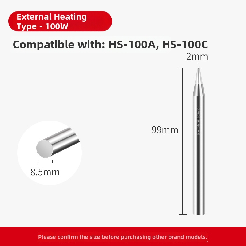 Be švino litavimo galvutė, aukštos galios serija, 80–1000W, oksidacijai atsparus vario pagrindas