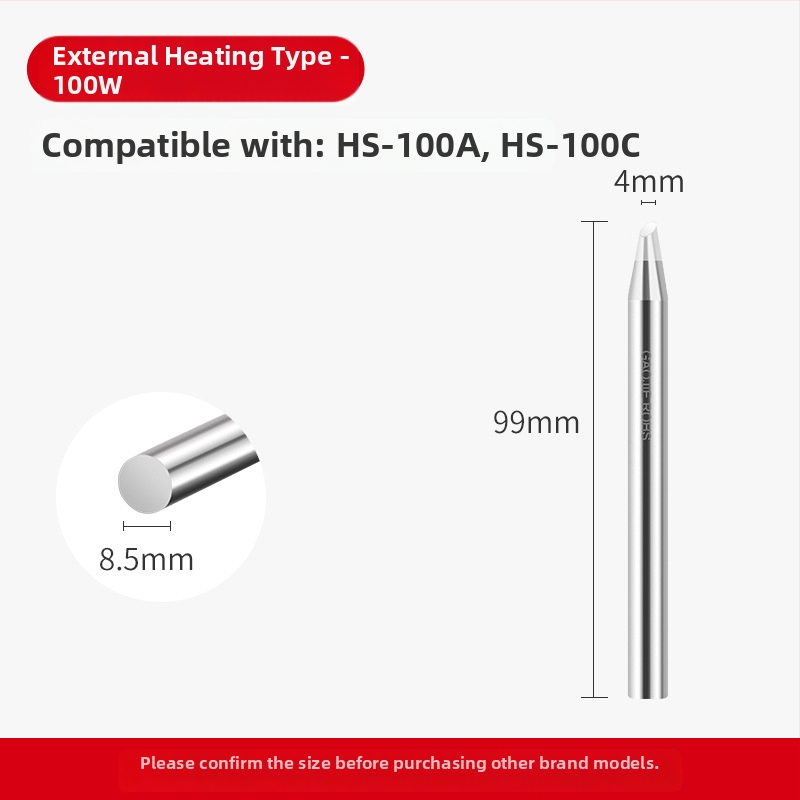 Be švino litavimo galvutė, aukštos galios serija, 80–1000W, oksidacijai atsparus vario pagrindas