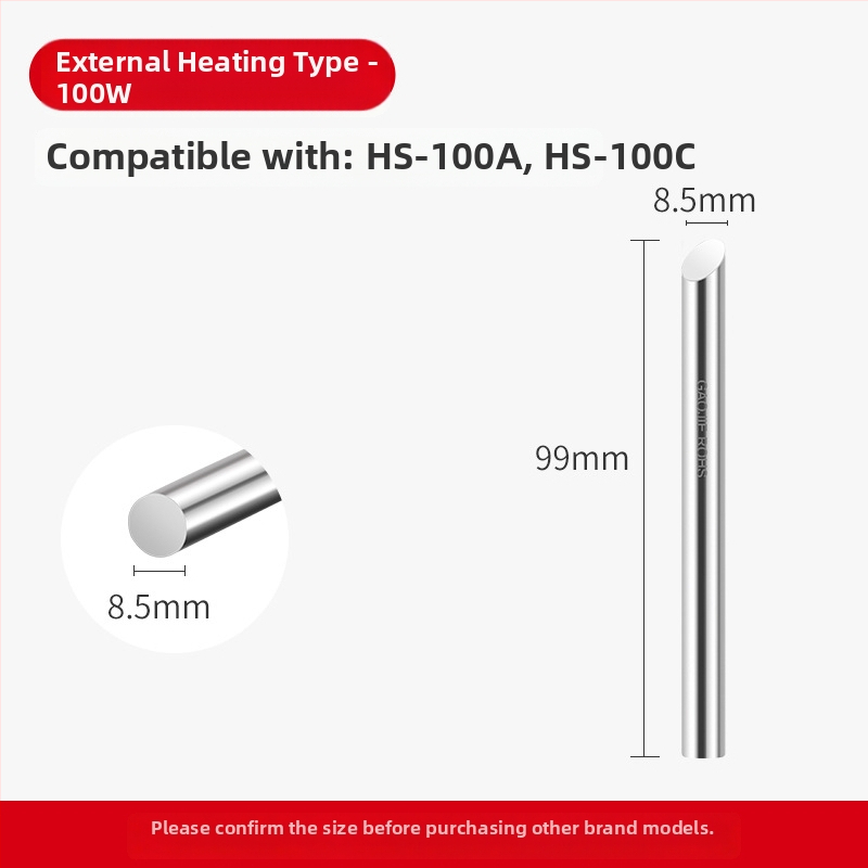 Be švino litavimo galvutė, aukštos galios serija, 80–1000W, oksidacijai atsparus vario pagrindas