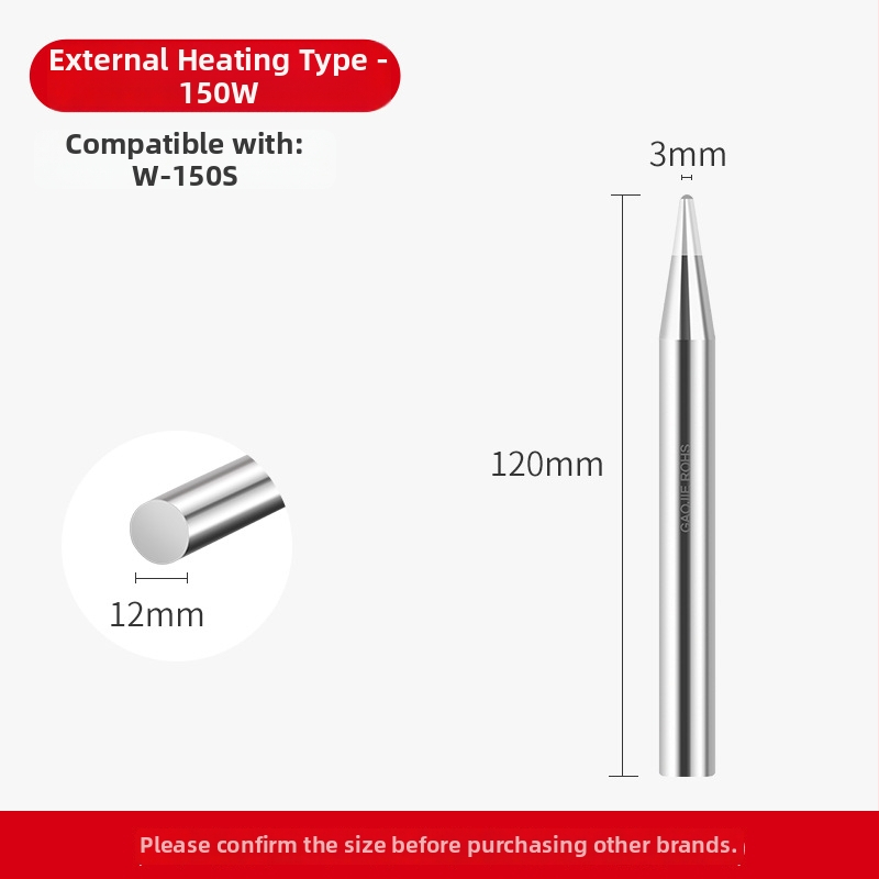 Be švino litavimo galvutė, aukštos galios serija, 80–1000W, oksidacijai atsparus vario pagrindas