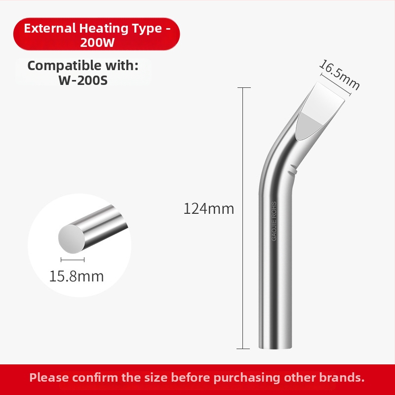 Be švino litavimo galvutė, aukštos galios serija, 80–1000W, oksidacijai atsparus vario pagrindas